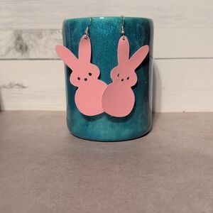 Pink Bunny Earrings